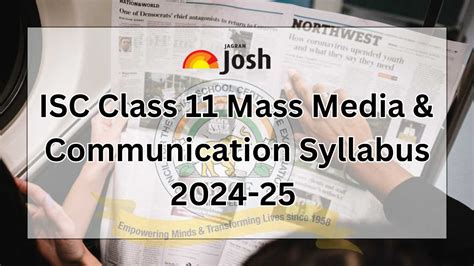 Isc Class 11th Mass Media And Communication Syllabus 2024 25 Download