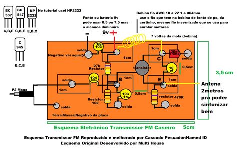 Named ID Eletrônica BR Transmissor FM Simples Potênte e Muito Eficiente