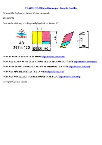 Plegado De Formatos Y Planos By Antonio Castilla Trazoide Issuu