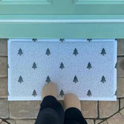 Christmas Tree Pattern Doormat Artsy Mats