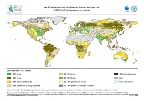 Global Land Cover Distribution By Dominant Land Cover Type Fggd