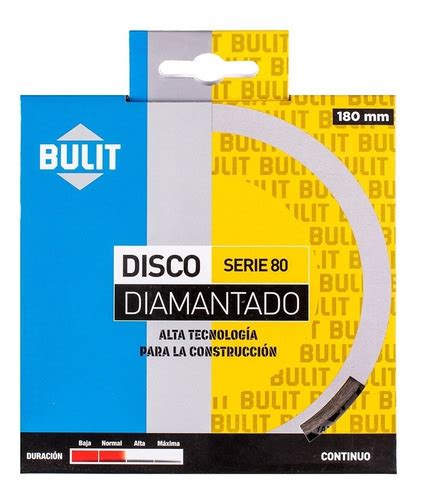 Disco Diamantado Bulit Para Amoladora S Continuo Mm Tienda