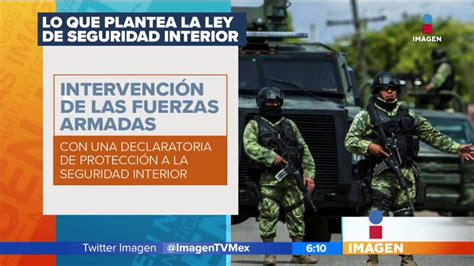 Esto Es Lo Que Plantea La Ley De Seguridad Interior Imagen Televisión