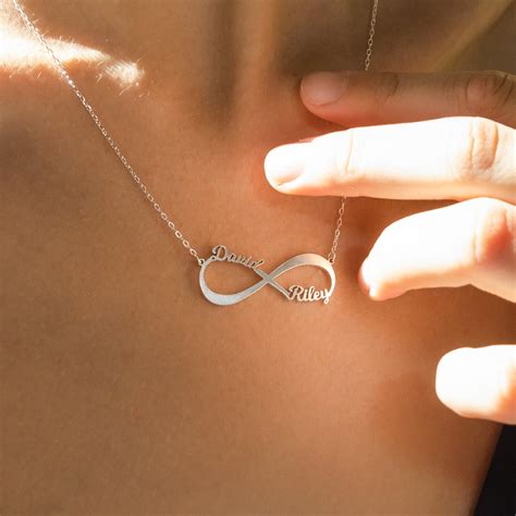 Personalized Infinity Name Necklace Caitlyn Minimalist