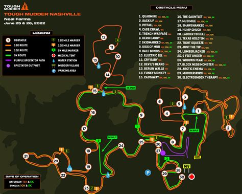 Course Map Tough Mudder