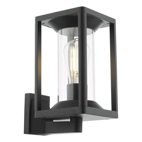 Dar Lighting Mackenzie Ip Outdoor Wall Light In Matt Black