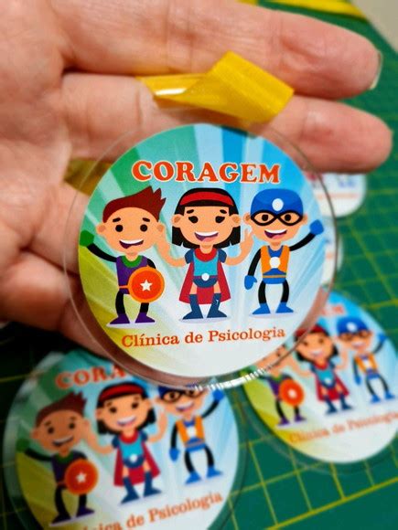 Medalhas de Acrílico Personalizadas 50 Unidades Elo7