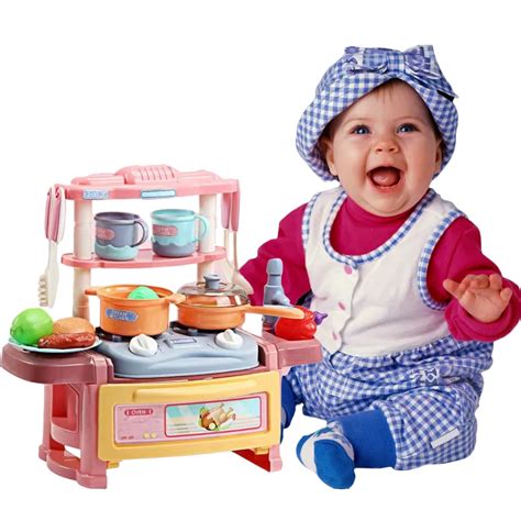 Cschome Kids Toddler Pretend Play Kitchen Toys With Sink Realistic