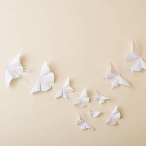 Paper Butterflies: 3D Butterfly Wall Art for Nursery Baby - Etsy