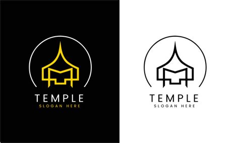 Temple Building Logo Design Minimalist Modern Png Images Eps Free