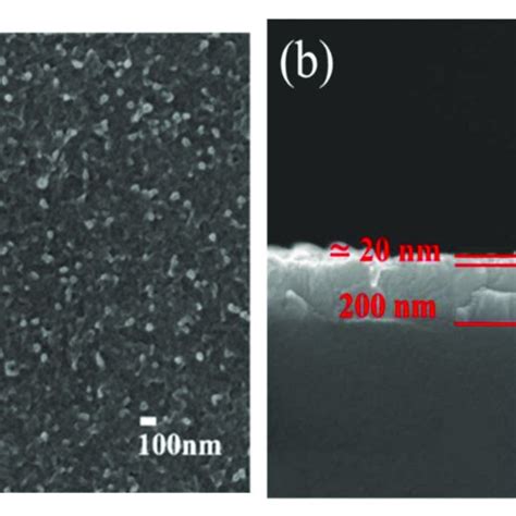 SEM Images Of The TiO 2 Blocking Layer Coated On ITO Glass A