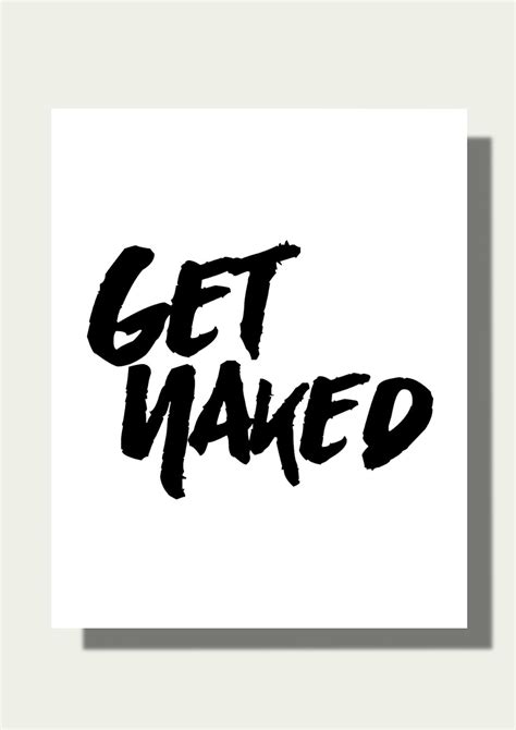 Get Naked Art Print Fashion Art Print Contemporary Art Print Home Decor