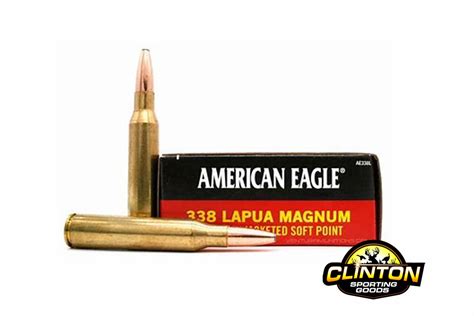 American Eagle 338 Lapua Magnum 250 Gr Jsp 20 Rounds Clinton