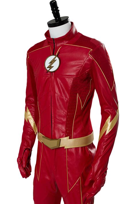 Home › Costumes › The Flash Season 4 Barry Allen Flash Outfit Suit Cosplay Costume