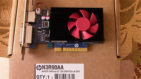 Hp Nvidia Geforce Gt Gb Pcie X Gfx N R Aa Unboxing Youtube