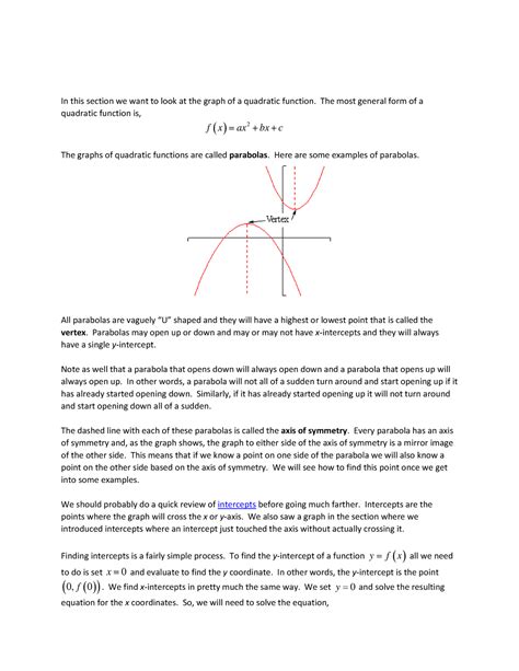 College Algebra Parabolas 1 10 Warning Tt Undefined Function 32