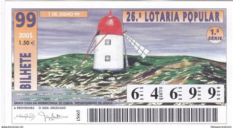 Billets De Loterie Portugal Lottery Ticket