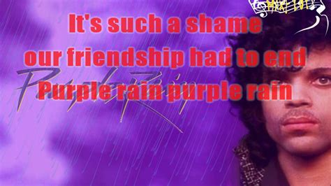 Prince Purple Rain Karaoke Hd Youtube