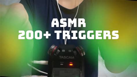 Asmr 200 Triggers In 10 Min 지루한거 싫어하는 사람만 Youtube