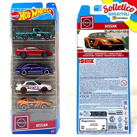 Hot Wheels City Set 5 Veicoli Mattel Assortito Solletico Giocattoli