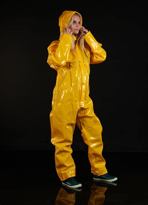 Opalo Coverall Farmerrain Yrkeskläder Rain Wear Rain Gear Vinyl