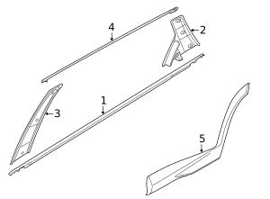 2022 2024 Hyundai Tucson Lower Molding 87732 CW000 CA OEM Parts Online