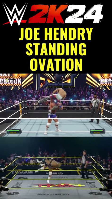 Joe Hendry Standing Ovation Wwe 2k24 Youtube