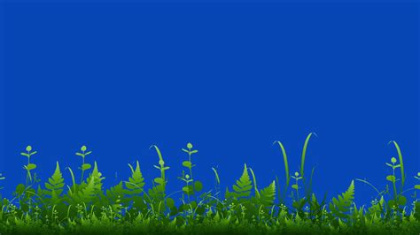 Animated cartoon background. Looped animation of grass. Video animation ...