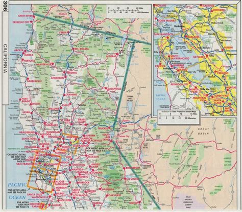 Road Map Of Southern Oregon And Northern California Free Printable Maps