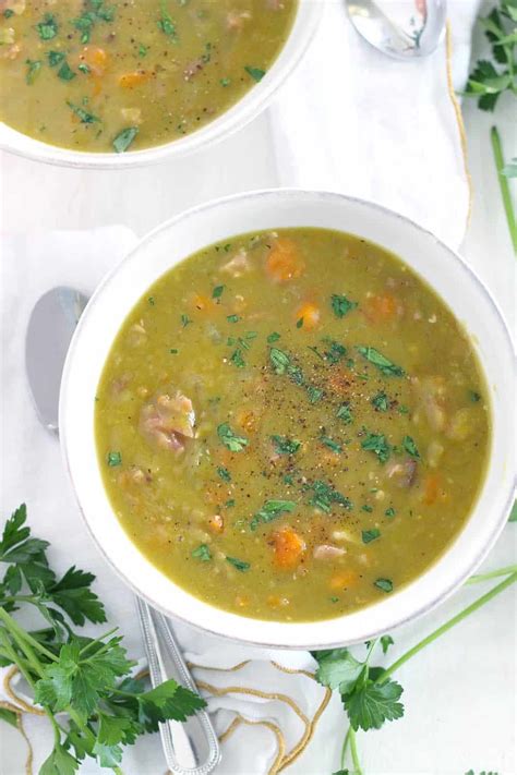 Instant Pot Split Pea Soup with Ham | Recipe | Instant pot soup recipes, Pea and ham soup, Ham soup