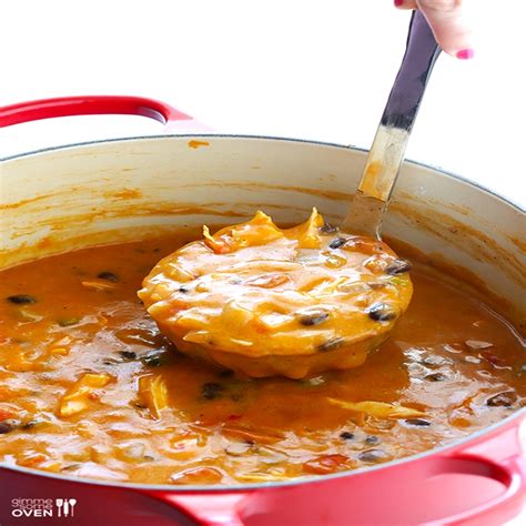 20 Minute Cheesy Chicken Enchilada Soup ~ Nondon