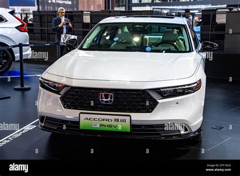 GAC Honda Accord PHEV car on display at the 2023 Shanghai Auto Show ...