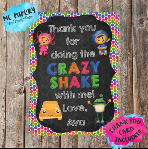 Team Umizoomi Party Invitation Set Team Umizoomi Birthday Etsy