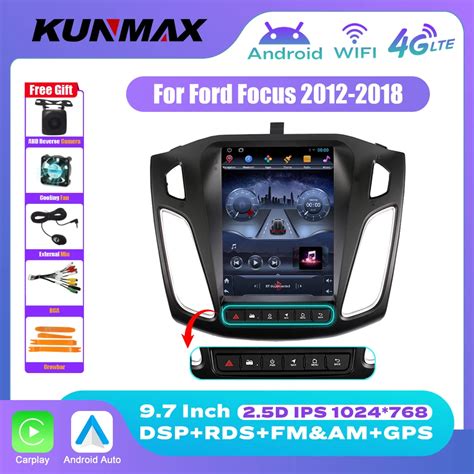 Ford Focus 2012 2018 I In Android Araba Radyo Stereo Carplay Tesla Tarz