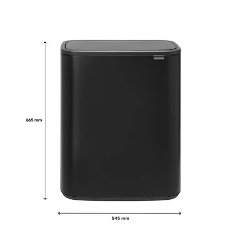 Brabantia Bo Touch Bin Afvalemmer X L Zwart Kopen Shop Bij Fonq