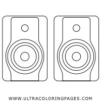 Speakers Coloring Page Ultra Coloring Pages