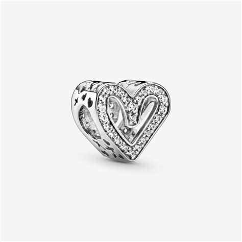 2020 Freehand Heart Charms Fit Pandora Bracelet In 925 Etsy