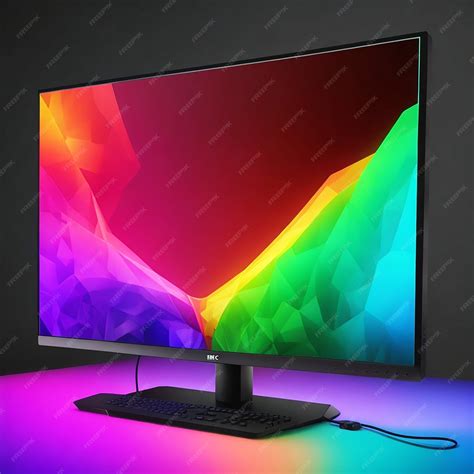 Premium AI Image | RGB Gaming Monitor