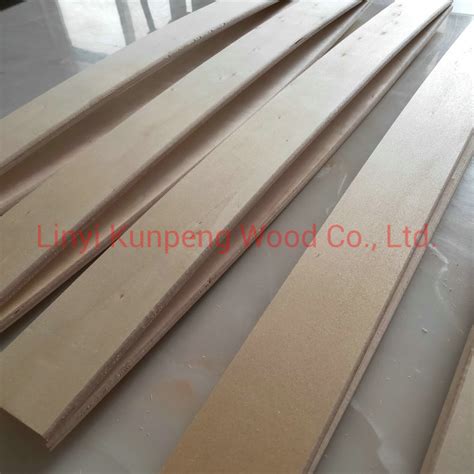 E0 Glue Birch Beech Poplar Curved Bending LVL Wood Bed Slats R4000