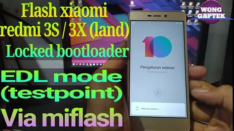 Flash Redmi X S Land Via Miflash Youtube