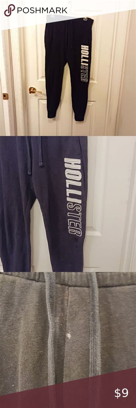 Hollister Drawstring Joggers Sweat Pants Size Xs Womens Black