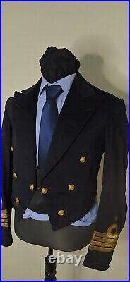 Navy Antique Turkey Turkish Military Naval Staff Colonel Uniform Look ...