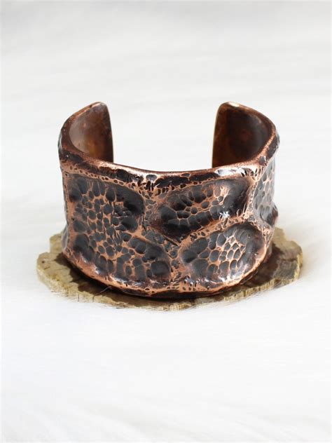 Copper Pipe Cuff Handmade Bracelet Galeforce Design Jewelry