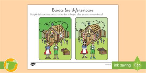 Ficha De Actividad Buscar Las Diferencias Hansel Y Gretel