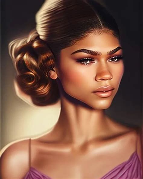 Zendaya Portrait Hyper Realistic Openart