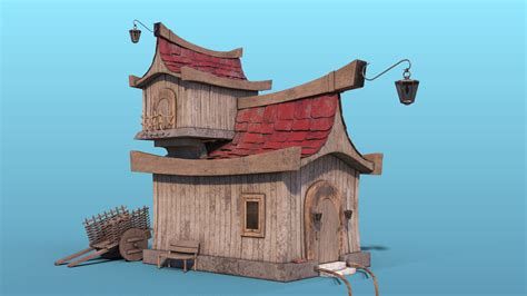 3D asset Wooden Cartoon House | CGTrader