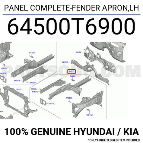 Panel Complete Fender Apron Lh T Hyundai Kia Parts Partsouq