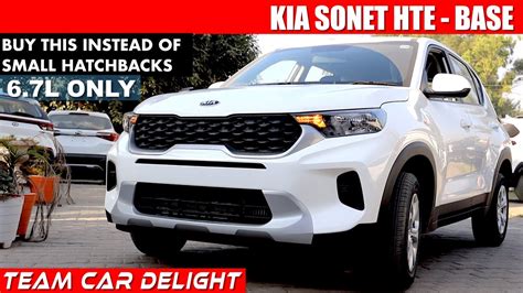 Kia Sonet Hte Detailed Review With On Road Price Sonet 2021 Base