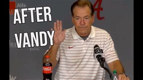 Nick Saban Press Conference After Vanderbilt Talks William Anderson