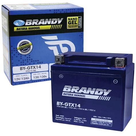 Bateria GEL Kasinski Mirage 250 650 Original Brandy BY GTX14 YTX14 BS